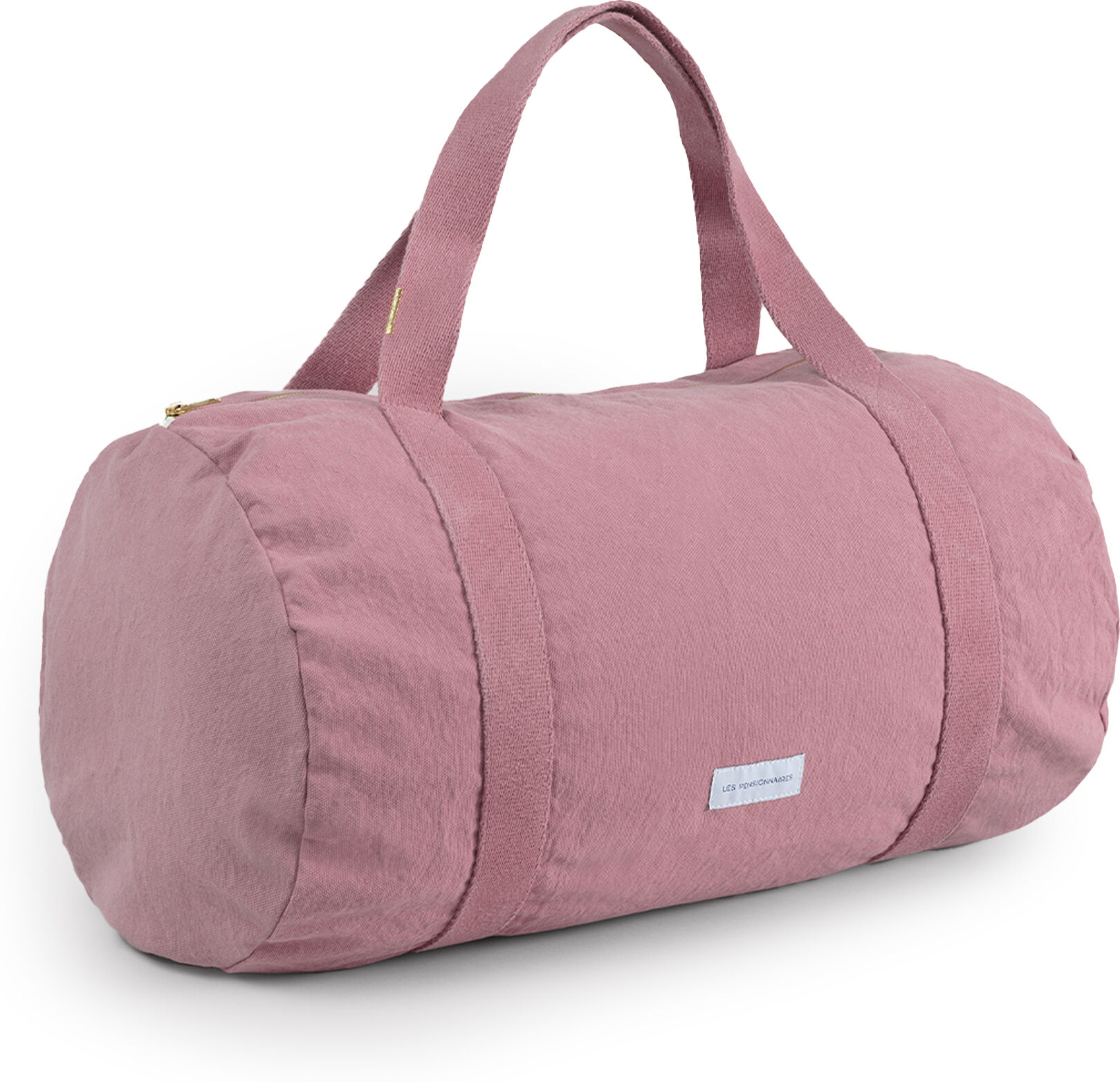 Les Pensionnaires Sac bowling en toile de coton bio bois de rose Rose 30x50cm