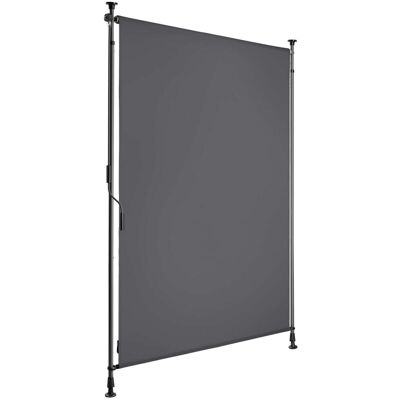 Tectake Store banne avec manivelle et tissu opaque 100x310cm gris foncé Gris 7x310x108cm - Publicité Tectake Store banne avec manivelle et tissu opaque 100x310cm gris foncé Gris 7x310x108cm - Publicité