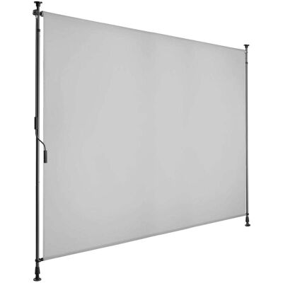 Tectake Store banne avec manivelle et tissu opaque 200x310cm gris clair Gris 7x310x208cm - Publicité Tectake Store banne avec manivelle et tissu opaque 200x310cm gris clair Gris 7x310x208cm - Publicité