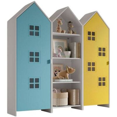 Vipack Combinaison d'armoires 3 pièces casami bruges jaune multicolore Jaune 172x171x37cm - Publicité Vipack Combinaison d'armoires 3 pièces casami bruges jaune multicolore Jaune 172x171x37cm - Publicité