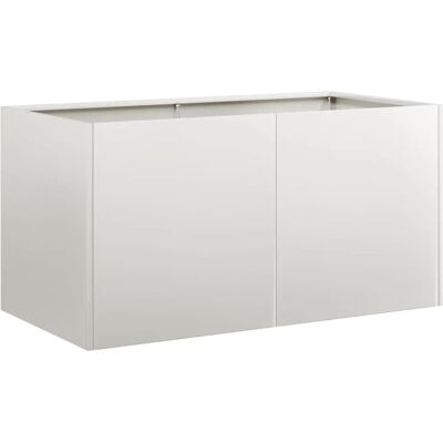 Helloshop26 Jardinière moderne pour extérieur argenté 80 x 40 x 40 cm Gris 80x40x40cm - Publicité Helloshop26 Jardinière moderne pour extérieur argenté 80 x 40 x 40 cm Gris 80x40x40cm - Publicité