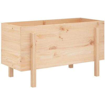 Helloshop26 Lit surélevé de jardin bois marron 101 x 50 x 57 cm Marron 101x57x50cm - Publicité Helloshop26 Lit surélevé de jardin bois marron 101 x 50 x 57 cm Marron 101x57x50cm - Publicité
