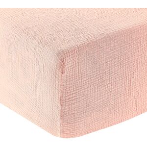 Anne de Solène Drap housse gaze de coton blush 140x190 cm Rose 190x0x140cm