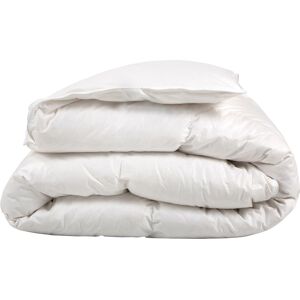 Castex Couette naturelle tempérée duvet d oie et coton bio king size 280x240 Blanc 240x35x280cm