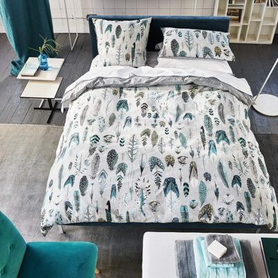Designers Guild Housse de couette imprimée en coton gris 200x200 Gris 200x200x200cm - Publicité Designers Guild Housse de couette imprimée en coton gris 200x200 Gris 200x200x200cm - Publicité