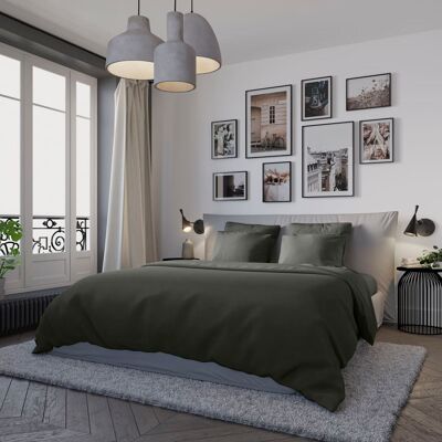 Dodo Housse de couette jersey coloris carbone 240x260 cm Gris 260x0x240cm - Publicité Dodo Housse de couette jersey coloris carbone 240x260 cm Gris 260x0x240cm - Publicité