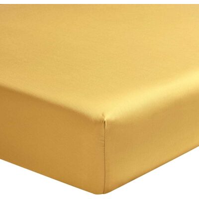 Alexandre Turpault Drap housse en satin de coton or 180x200 Doré 200x200x180cm - Publicité Alexandre Turpault Drap housse en satin de coton or 180x200 Doré 200x200x180cm - Publicité