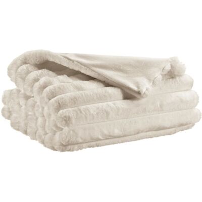 Vivaraise Jeté de lit en polyester neige 240 x 260 cm Blanc 260x240x240cm - Publicité Vivaraise Jeté de lit en polyester neige 240 x 260 cm Blanc 260x240x240cm - Publicité