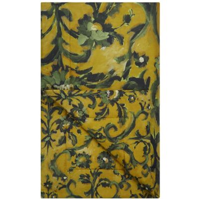 Designers Guild Courte pointe imprimée en percale de coton jaune 135x200 Jaune 220x220x135cm - Publicité Designers Guild Courte pointe imprimée en percale de coton jaune 135x200 Jaune 220x220x135cm - Publicité