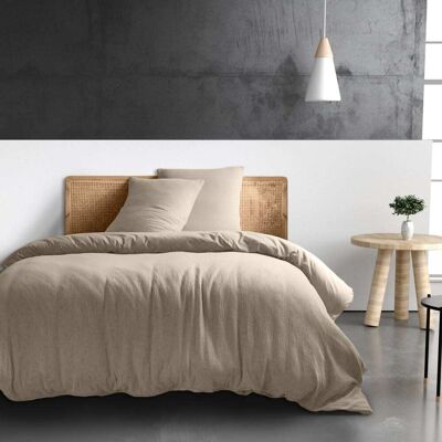 Baton Rouge Housse de couette gaze de coton ecru naturel 240x220 cm Beige 240x1x220cm - Publicité Baton Rouge Housse de couette gaze de coton ecru naturel 240x220 cm Beige 240x1x220cm - Publicité