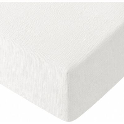 Baton Rouge Drap housse gaze de coton blanc pur 180x200 cm Blanc 180x1x200cm - Publicité Baton Rouge Drap housse gaze de coton blanc pur 180x200 cm Blanc 180x1x200cm - Publicité