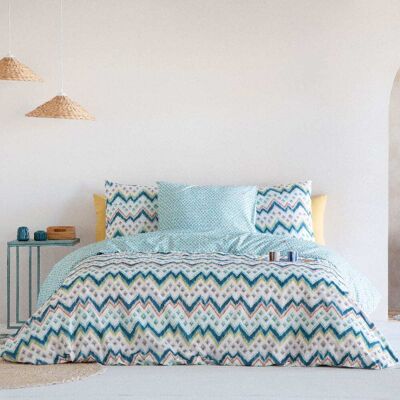 Naf Naf Housse de couette réversible en coton 260x240 cm multicolore Multicolore 240x240x260cm - Publicité Naf Naf Housse de couette réversible en coton 260x240 cm multicolore Multicolore 240x240x260cm - Publicité