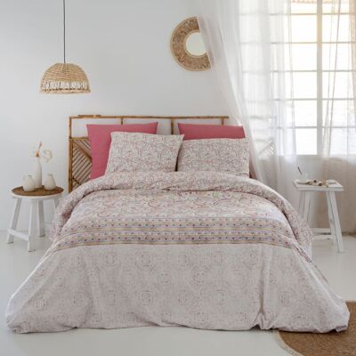 Naf Naf Housse de couette réversible en coton 240x220 cm multicolore Multicolore 220x220x240cm - Publicité Naf Naf Housse de couette réversible en coton 240x220 cm multicolore Multicolore 220x220x240cm - Publicité