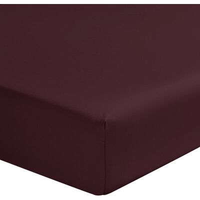Alexandre Turpault Drap housse en satin de coton violet 200x200 Violet 200x0x200cm - Publicité Alexandre Turpault Drap housse en satin de coton violet 200x200 Violet 200x0x200cm - Publicité