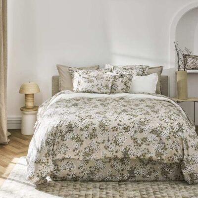 Alexandre Turpault Housse de couette en satin de coton beige 260x240 Beige 260x0x240cm - Publicité Alexandre Turpault Housse de couette en satin de coton beige 260x240 Beige 260x0x240cm - Publicité