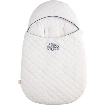 Sauthon Nid d'ange bébé 5 attaches en coton matelassé Blanc 52x80x3cm - Publicité Sauthon Nid d'ange bébé 5 attaches en coton matelassé Blanc 52x80x3cm - Publicité