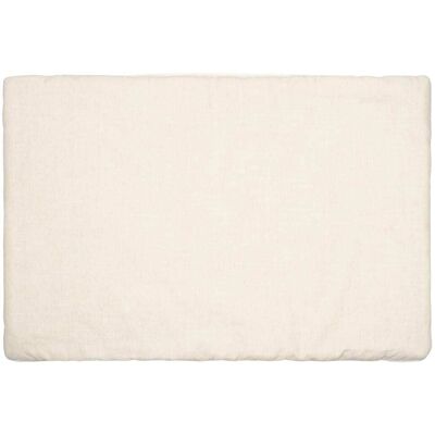 Sevira Kids Oreiller bébé plat réversible en lin lavé beige 50x70 cm Beige 70x4x50cm - Publicité Sevira Kids Oreiller bébé plat réversible en lin lavé beige 50x70 cm Beige 70x4x50cm - Publicité
