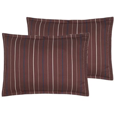 Sensei Maison 2 taies d'oreiller satin de coton 120 fils noisette 50x70 cm Marron 1x1x1cm - Publicité Sensei Maison 2 taies d'oreiller satin de coton 120 fils noisette 50x70 cm Marron 1x1x1cm - Publicité