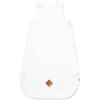 Sevira Kids Gigoteuse été bébé gaze de coton tog 0,5 blanc à pois or 6 18 mois Blanc 120x10x60cm - Publicité Sevira Kids Gigoteuse été bébé gaze de coton tog 0,5 blanc à pois or 6 18 mois Blanc 120x10x60cm - Publicité