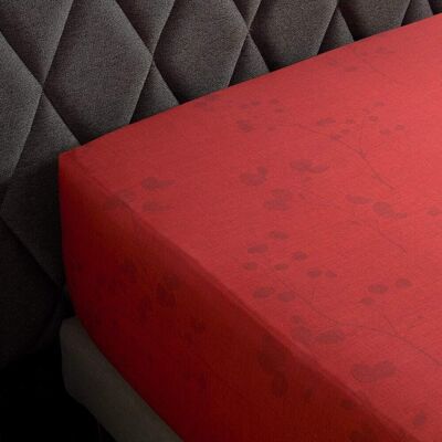 Anne de Solène Drap housse satin rouge 140x200 cm Rouge 200x0x140cm - Publicité Anne de Solène Drap housse satin rouge 140x200 cm Rouge 200x0x140cm - Publicité