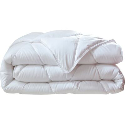 Becquet Couette légère en polyester blanc 260x240cm Blanc 240x1x260cm - Publicité Becquet Couette légère en polyester blanc 260x240cm Blanc 240x1x260cm - Publicité
