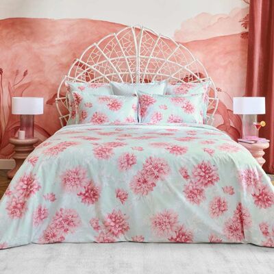 Anne de Solène Housse de couette percale bleu clair 200x200 cm Bleu 200x0x200cm - Publicité Anne de Solène Housse de couette percale bleu clair 200x200 cm Bleu 200x0x200cm - Publicité