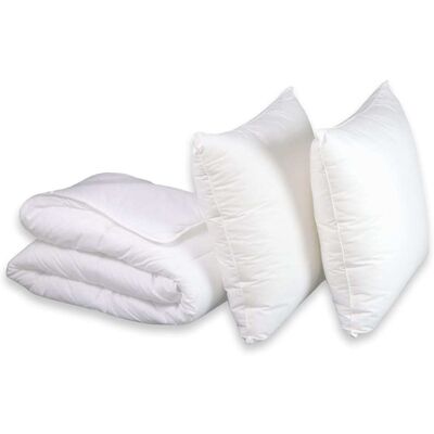 Dodo Pack thermorégulation couette légère + oreiller 220x240 cm Blanc 240x0x220cm - Publicité Dodo Pack thermorégulation couette légère + oreiller 220x240 cm Blanc 240x0x220cm - Publicité