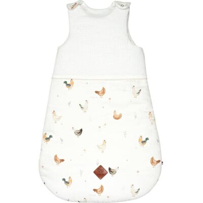 Sevira Kids Gigoteuse bébé en gaze de coton tog 2 écru 6 18 mois Beige 120x10x60cm - Publicité Sevira Kids Gigoteuse bébé en gaze de coton tog 2 écru 6 18 mois Beige 120x10x60cm - Publicité