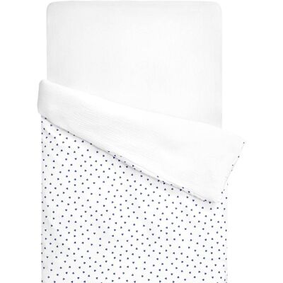 Sevira Kids Housse de couette bébé réversible gaze de coton bleu 100x140 cm Bleu 100x15x100cm - Publicité Sevira Kids Housse de couette bébé réversible gaze de coton bleu 100x140 cm Bleu 100x15x100cm - Publicité