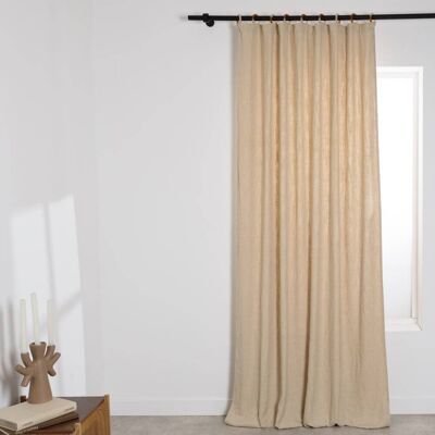 Maisons du Monde Rideau à œillets bicolores épais beige, 140x250 cm (vendu à l'unité) Beige 140x250cm - Publicité Maisons du Monde Rideau à œillets bicolores épais beige, 140x250 cm (vendu à l'unité) Beige 140x250cm - Publicité