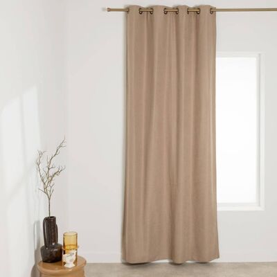 Maisons du Monde Rideau thermique à oeillets taupe, 130x250 cm (vendu à l'unité) Taupe 130x250cm - Publicité Maisons du Monde Rideau thermique à oeillets taupe, 130x250 cm (vendu à l'unité) Taupe 130x250cm - Publicité