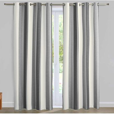 Becquet Rideau occultant en acrylique gris 135x260cm Gris 1x260x135cm - Publicité Becquet Rideau occultant en acrylique gris 135x260cm Gris 1x260x135cm - Publicité