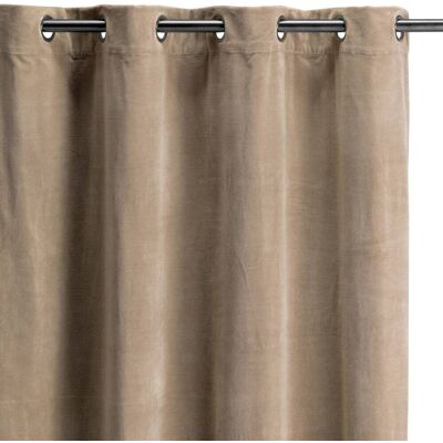 Vivaraise Rideau uni en coton ficelle 140 x 280 cm Beige 140x280x280cm - Publicité Vivaraise Rideau uni en coton ficelle 140 x 280 cm Beige 140x280x280cm - Publicité