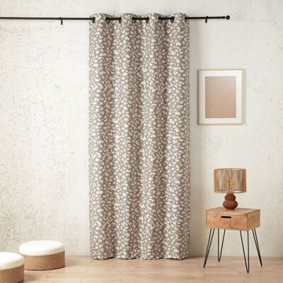 Linder Rideau thermique et phonique obscurcissant jacquard face polaire coton Beige 240x0x140cm - Publicité Linder Rideau thermique et phonique obscurcissant jacquard face polaire coton Beige 240x0x140cm - Publicité