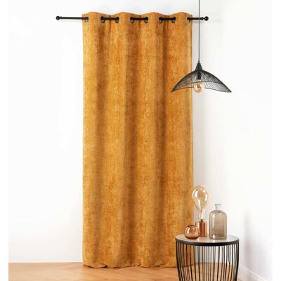 Linder Rideau thermique et phonique velours chenille polyester jaune 135x260 Jaune 0x260x135cm - Publicité Linder Rideau thermique et phonique velours chenille polyester jaune 135x260 Jaune 0x260x135cm - Publicité