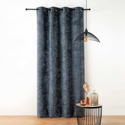 Linder Rideau thermique et phonique velours chenille polyester bleu 135x260 Bleu 0x260x135cm - Publicité Linder Rideau thermique et phonique velours chenille polyester bleu 135x260 Bleu 0x260x135cm - Publicité