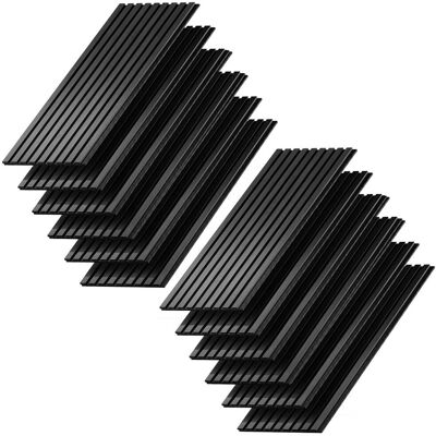 Vicco Panneau mural 12 pièces noir 120x40cm Noir 120x40x2cm - Publicité Vicco Panneau mural 12 pièces noir 120x40cm Noir 120x40x2cm - Publicité