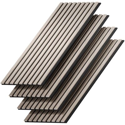 Vicco Panneau acoustique 4 pièces marron 120x40cm Marron 120x40x2cm - Publicité Vicco Panneau acoustique 4 pièces marron 120x40cm Marron 120x40x2cm - Publicité