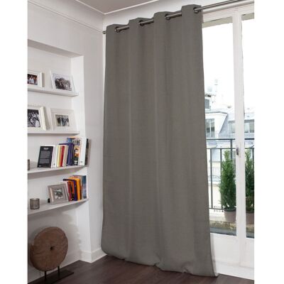Moondream Rideau phonique oeillets gris mc740 130lx260h Taupe 260x1x130cm - Publicité Moondream Rideau phonique oeillets gris mc740 130lx260h Taupe 260x1x130cm - Publicité