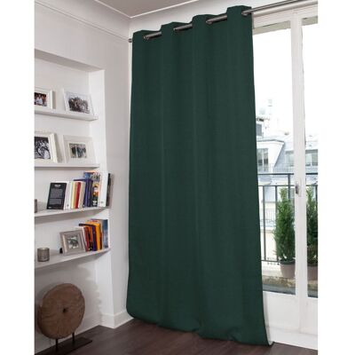 Moondream Rideau occultant total effet lin oeillets vert mc228 130lx250h Vert 250x1x130cm - Publicité Moondream Rideau occultant total effet lin oeillets vert mc228 130lx250h Vert 250x1x130cm - Publicité
