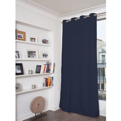 Rideau phonique oeillets bleu mc412 135lx250h moondream Bleu 250x1x135cm - Publicité Rideau phonique oeillets bleu mc412 135lx250h moondream Bleu 250x1x135cm - Publicité