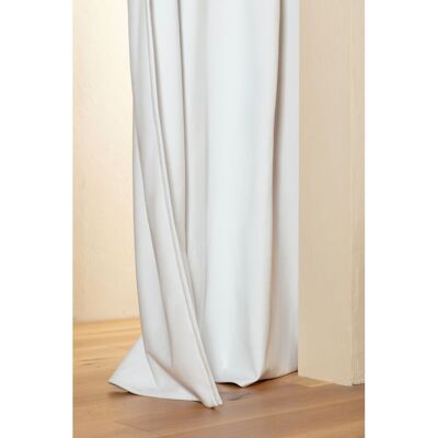 Moondream Rideau phonique séparateur pièce passe tringle blanc mc720 135lx250h Blanc 250x1x135cm - Publicité Moondream Rideau phonique séparateur pièce passe tringle blanc mc720 135lx250h Blanc 250x1x135cm - Publicité