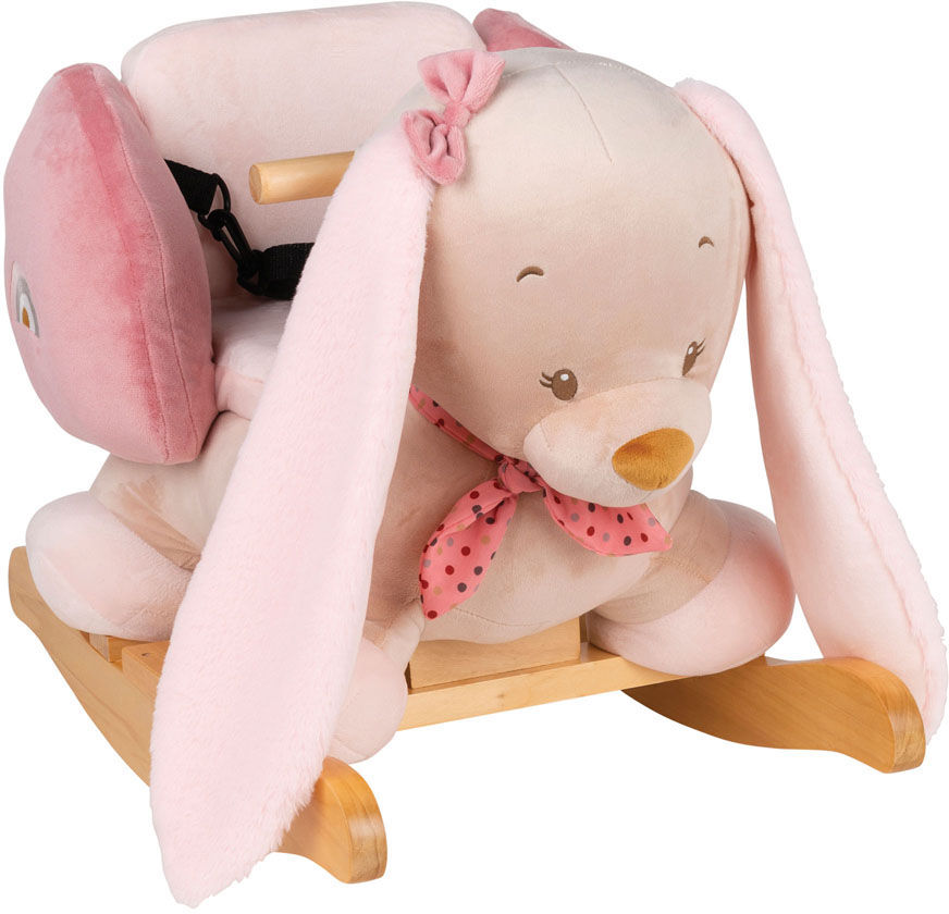 Nattou Bascule Pauline lapin Rose 65x50x36cm