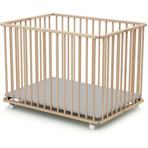 Webaby Parc pliant 70x100 hêtre brut Marron 102x73x74cm