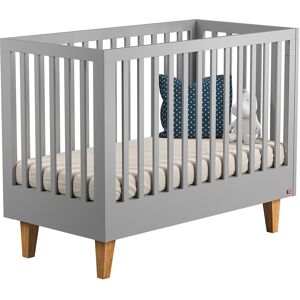 Vox Lit bébé 60x120 gris Gris 125x97x65cm