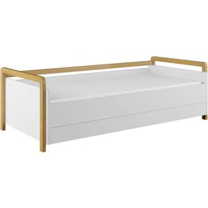 Nateo Concept Lit banquette enfant 80x180 Blanc et Chêne Blanc 190x65x84cm