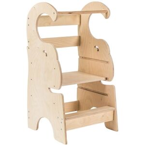 PimPamPoum Tour d'observation Montessori enfant effet bois naturel 23x48x84 Beige 84x43x48cm