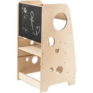 PimPamPoum Tour d'observation Montessori enfant effet bois naturel 85x45x44 cm Beige 45x85x44cm