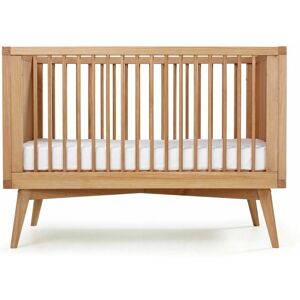 ID Kids Lit bébé évolutif avec matelas effet bois 70x140 cm Marron 138x99x76cm