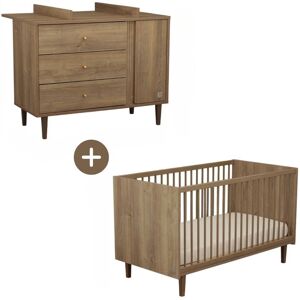 Sauthon Chambre bébé évolutive Mokka, Lit 140x70 évolutif Marron 144x86x76cm - Publicité Sauthon Chambre bébé évolutive Mokka, Lit 140x70 évolutif Marron 144x86x76cm - Publicité